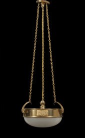 French Art Deco Brass and Reed