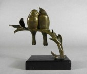 FRENCH ART DECO BRONZE BIRDS,