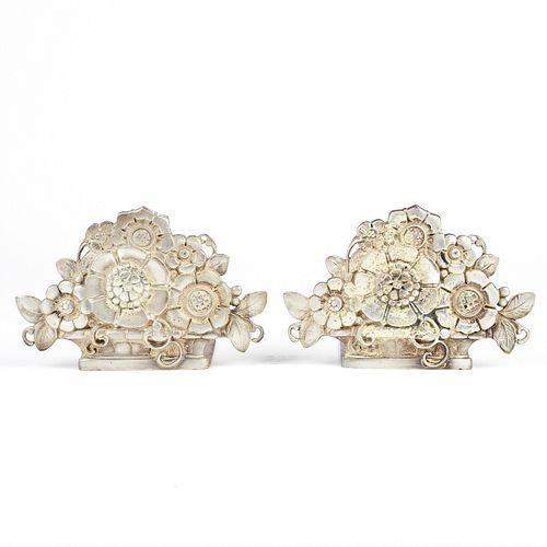 FRENCH ART DECO BRONZE FLORAL