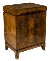 FRENCH ART DECO BURLWOOD BAR C