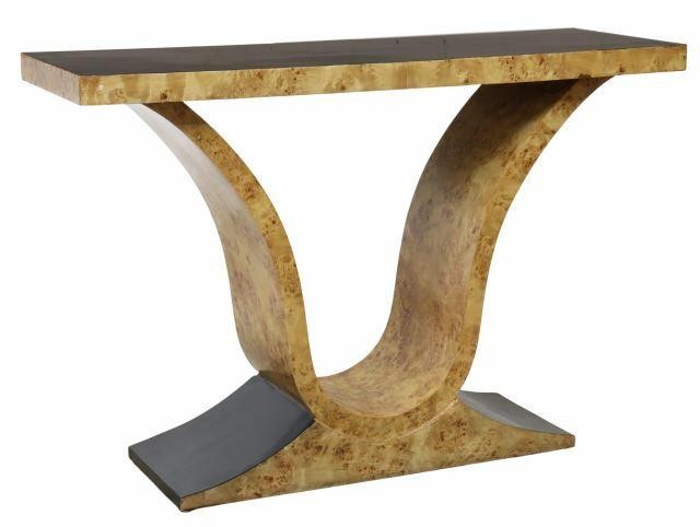 FRENCH ART DECO BURLWOOD CONSOLE