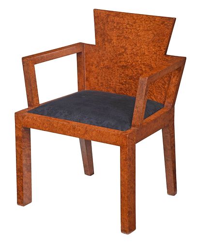 FRENCH ART DECO BURR WALNUT