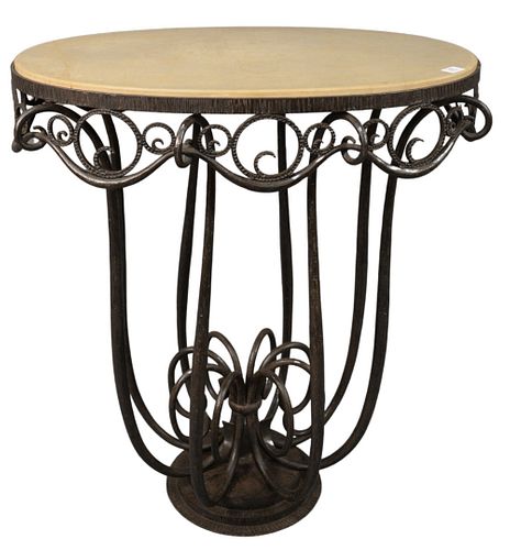 FRENCH ART DECO EDGAR BRANDT MARBLE