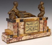 FRENCH ART DECO FIGURAL MARBLE