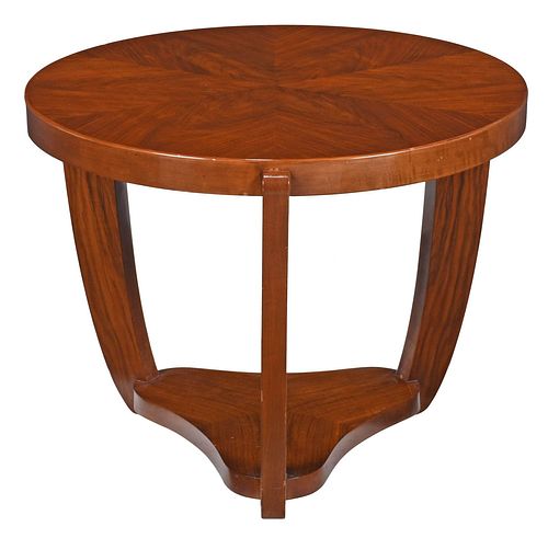 FRENCH ART DECO FIGURED WALNUT