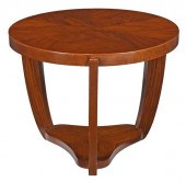 FRENCH ART DECO FIGURED WALNUT