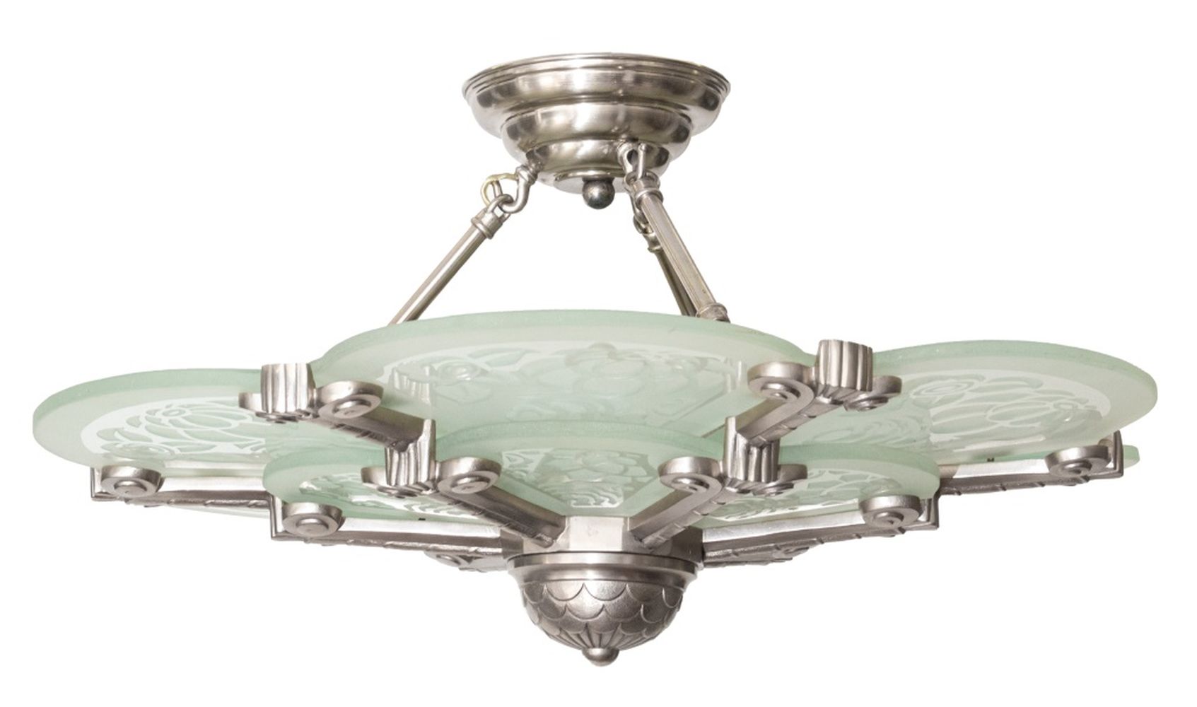 FRENCH ART DECO FROSTED ETCHED