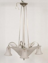 FRENCH ART DECO FROSTED GLASS