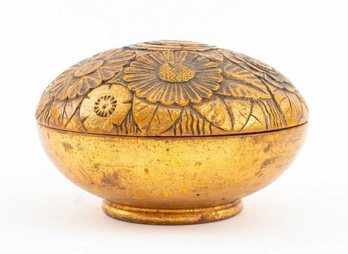 FRENCH ART DECO GILTWOOD POWDER