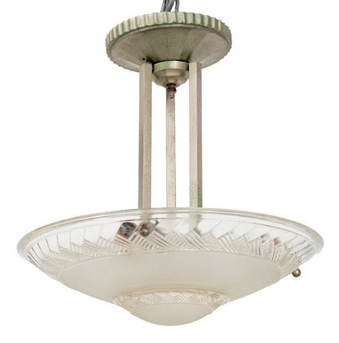 FRENCH ART DECO GLASS PENDANT