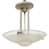 FRENCH ART DECO GLASS PENDANT