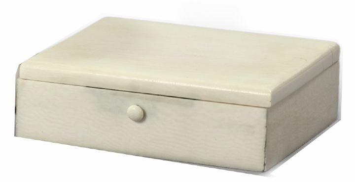 French Art Deco Ivory Table Box, 