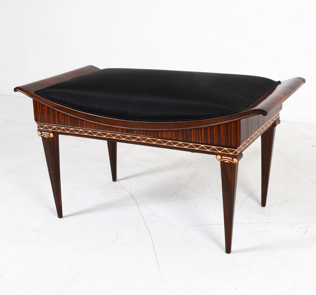 FRENCH ART DECO MACASSAR EBONY