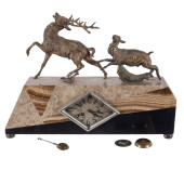 FRENCH ART DECO MANTLE CLOCK<b