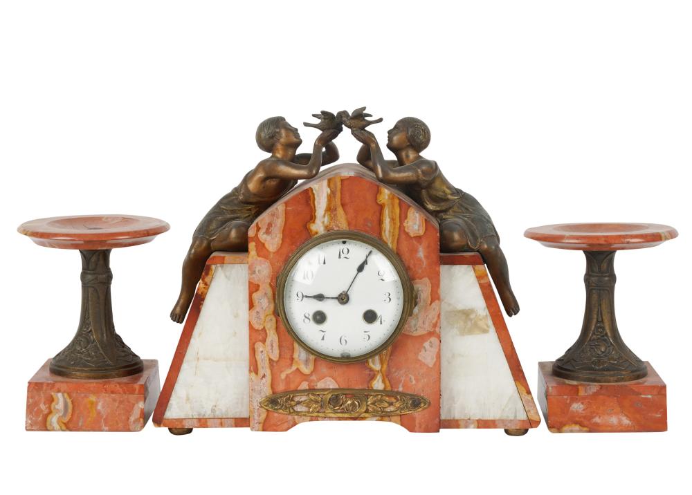 FRENCH ART DECO MARBLE AND