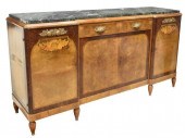FRENCH ART DECO MARBLE-TOP BUR