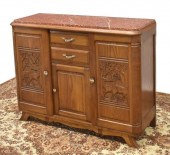 FRENCH ART DECO MARBLE-TOP CAR