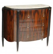 FRENCH ART DECO MARBLE-TOP DEM