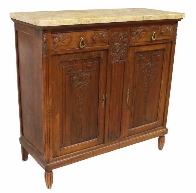 FRENCH ART DECO MARBLE-TOP