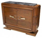 FRENCH ART DECO MARBLE-TOP WAL