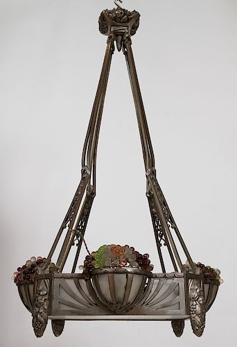 FRENCH ART DECO NICKEL OVER
