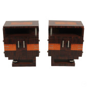 FRENCH ART DECO PAIR OF MACASS