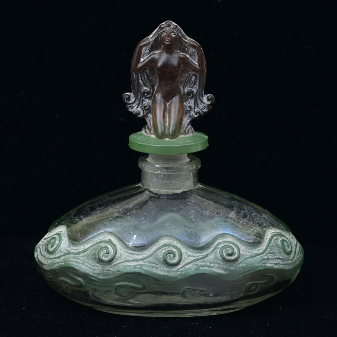FRENCH ART DECO PERFUME BOTTLE,