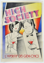FRENCH ART DECO POSTER, HIGH S