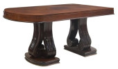 FRENCH ART DECO ROSEWOOD DOUBL
