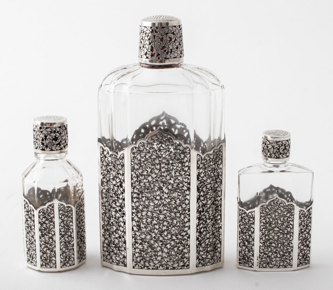 FRENCH ART DECO SILVER MOUNTED