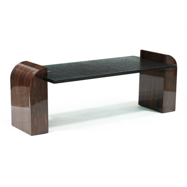 FRENCH ART DECO STYLE WOOD AND