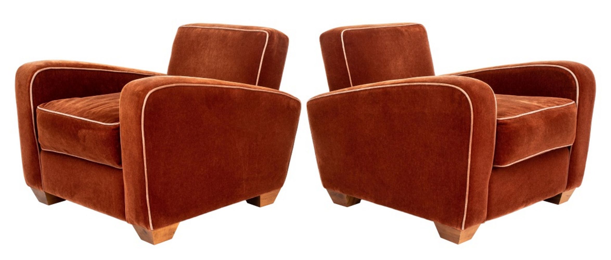 FRENCH ART DECO STYLE WOOL VELVET