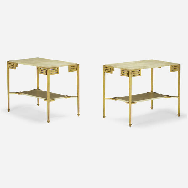 French. Art Deco tables, pair. c.