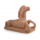 FRENCH ART DECO TERRACOTTA FIG