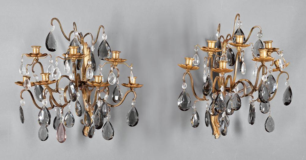 FRENCH ART MODERNE METAL, FACETED