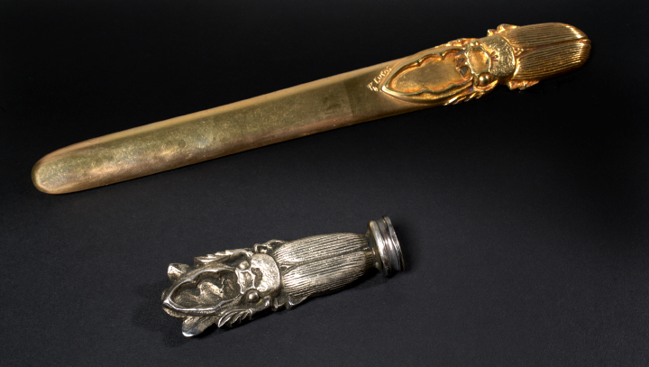 French Art Nouveau Brass and