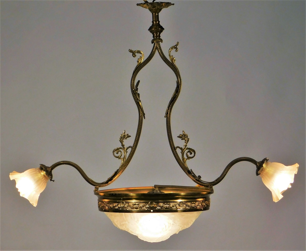 FRENCH ART NOUVEAU BRASS