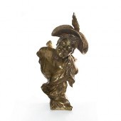 FRENCH ART NOUVEAU BRONZE BUST