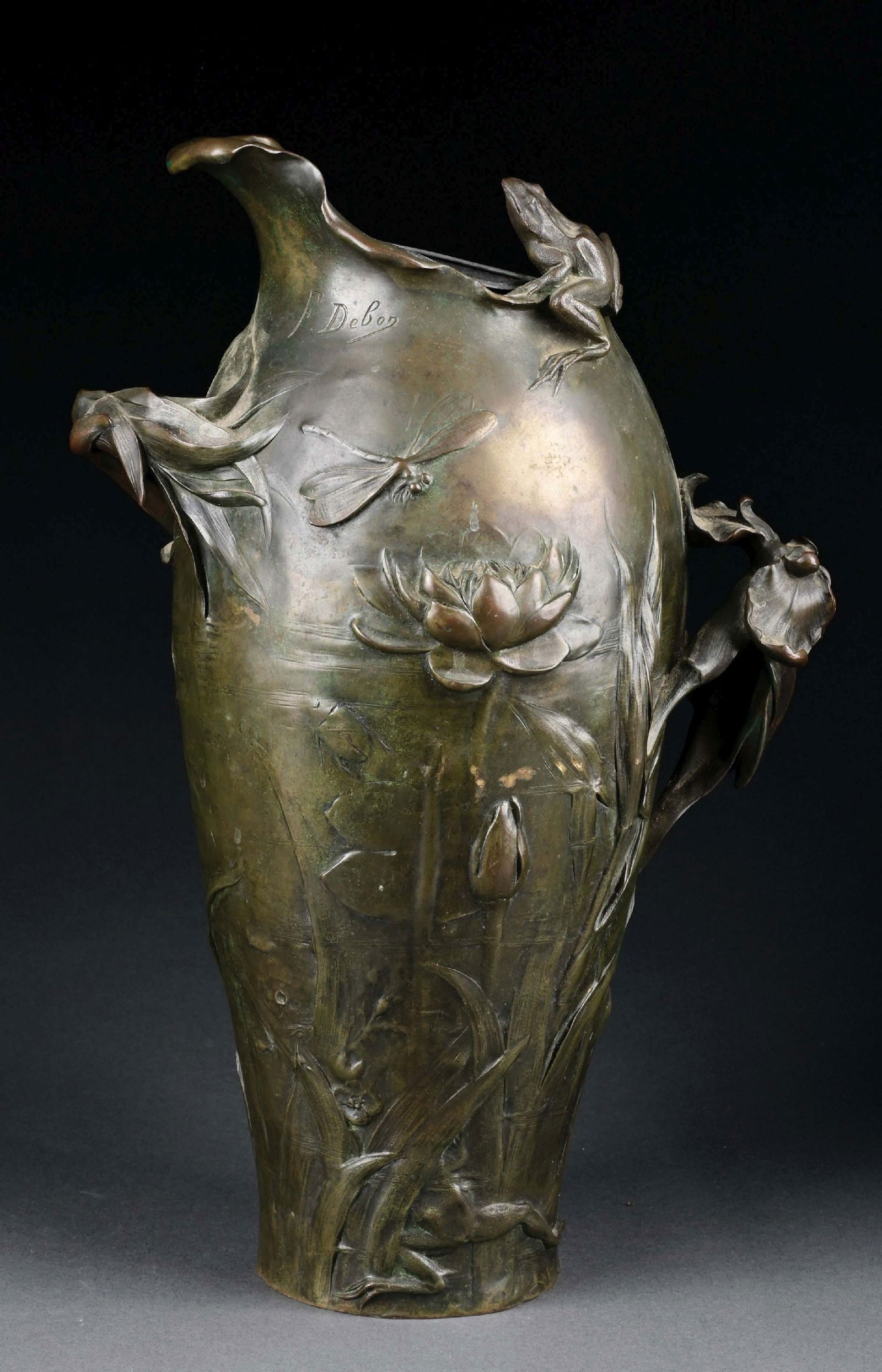 FRENCH ART NOUVEAU BRONZE "THE