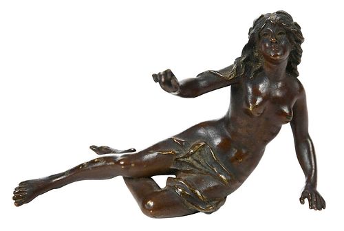 FRENCH ART NOUVEAU BRONZE(late