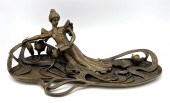 FRENCH ART NOUVEAU FIGURAL BRO