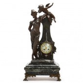 FRENCH ART NOUVEAU FIGURAL CLO