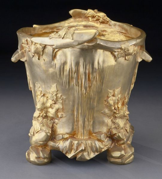 French Art Nouveau gilt bronze