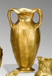 French Art Nouveau gilt bronze
