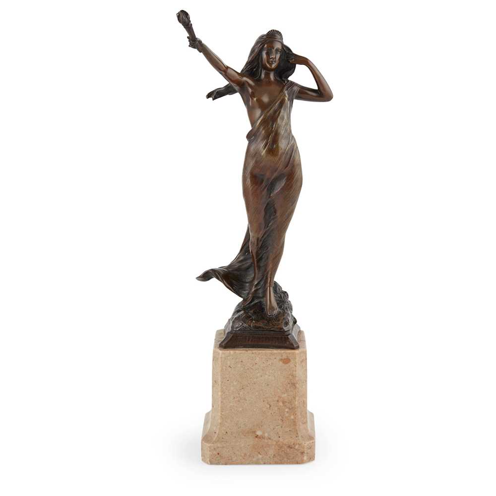 FRENCH ART NOUVEAU MAIDEN, CIRCA
