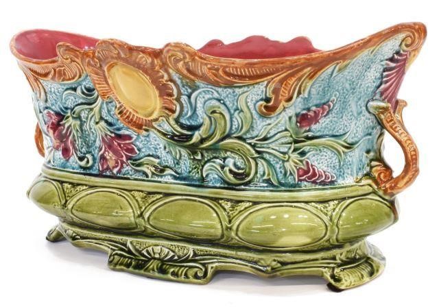 FRENCH ART NOUVEAU NIMY MAJOLICA