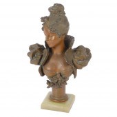 FRENCH ART NOUVEAU PATINATED B