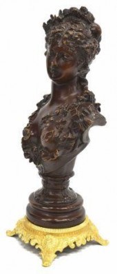 FRENCH ART NOUVEAU PATINATED B