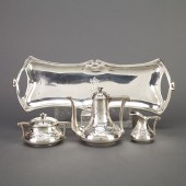 French Art Nouveau Silver Coff