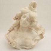 FRENCH ART NOVEAU MARBLE SCULP